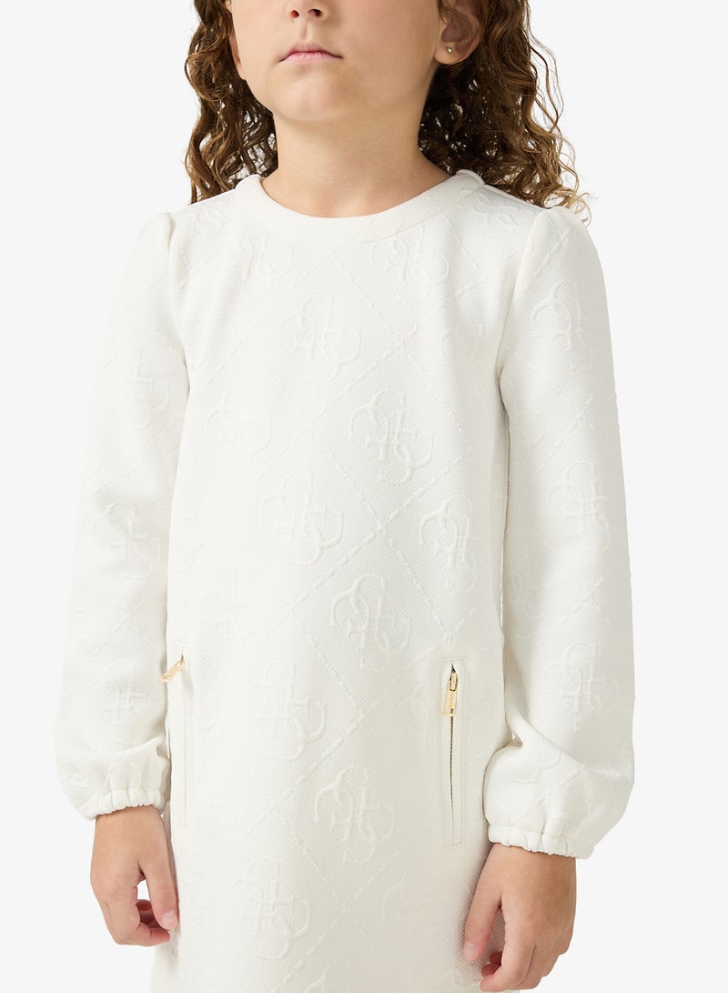 GUESS Kids Jacquard Logo Dress - Image 3